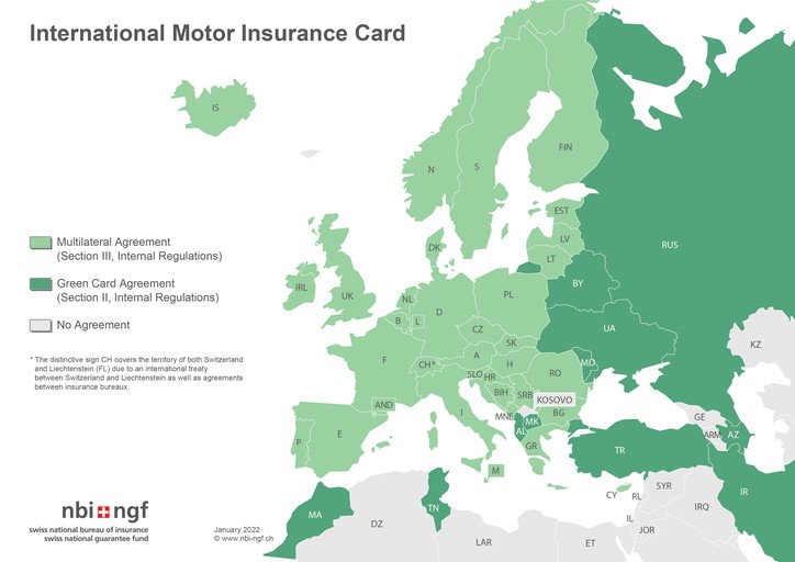 Country overview International Motor Insurance Card