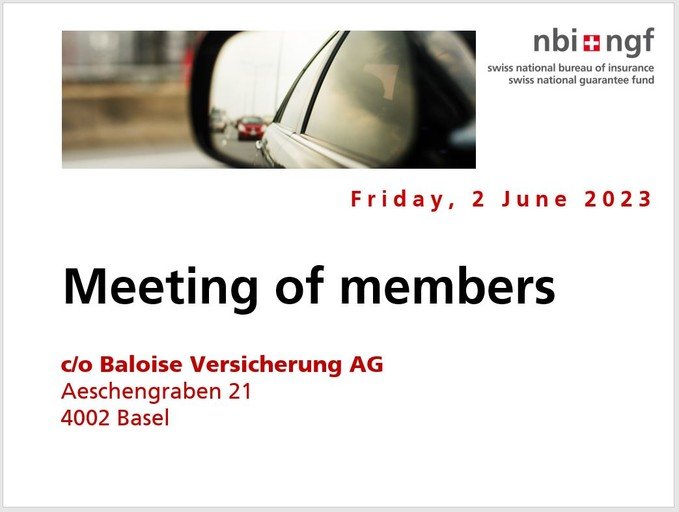 Meeting of members 2023